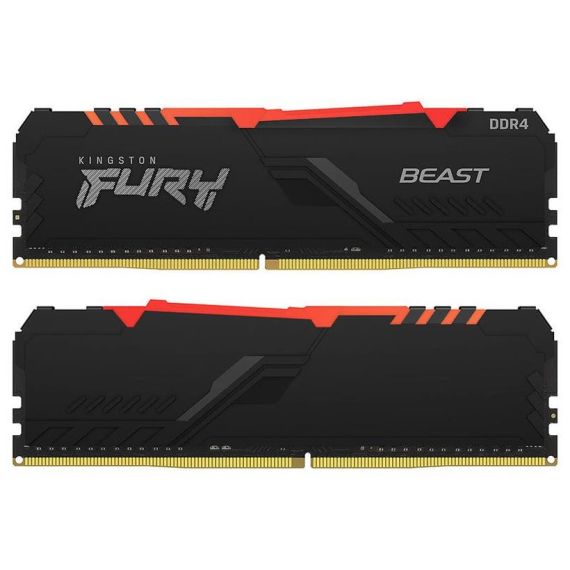 ОПЕРАТИВНАЯ ПАМЯТЬ KINGSTON FURY BEAST DDR4 RGB DDR4-3200 64GB (KIT OF 2*32GB)