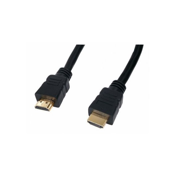 CABLE HDMI - 10M - BRACKTON "BASIC" K-HDE-SKB-1000.B, 10 M, HIGH SPEED HDMI(R) CABLE WITH ETHERNET, MALE-MALE, WITH GOLD PLATED CONTACTS, DOUBLE SHIELDED, WITH DUST CAPS