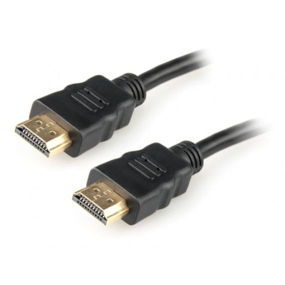 CABLE HDMI - 1.5M - BRACKTON "BASIC" K-HDE-SKB-0150.B, 1.5 M, HIGH SPEED HDMI(R) CABLE WITH ETHERNET, MALE-MALE, WITH GOLD PLATED CONTACTS, DOUBLE SHIELDED, WITH DUST CAPS