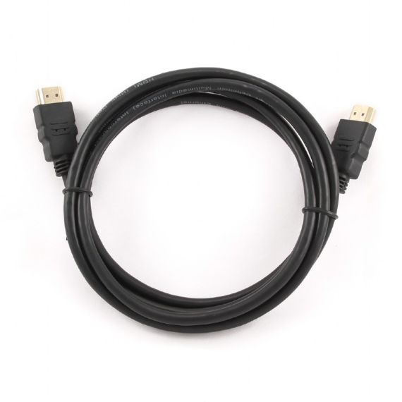 CABLE HDMI  - 1M - CABLEXPERT CC-HDMI4-1M, 1 M, HDMI V.1.4, MALE-MALE, CABLE WITH GOLD-PLATED CONNECTORS, BULK PACKAGE, BLACK