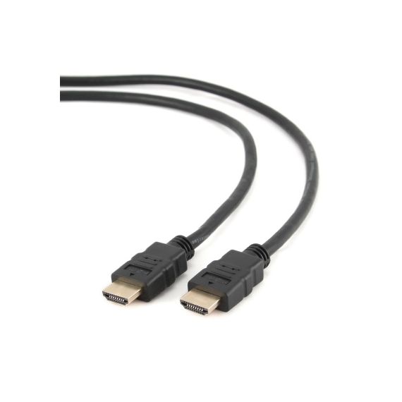 CABLE CC-HDMI4-7.5M, 7.5 M, HDMI V.1.4, MALE-MALE, BLACK CABLE WITH GOLD-PLATED CONNECTORS, BULK PACKING