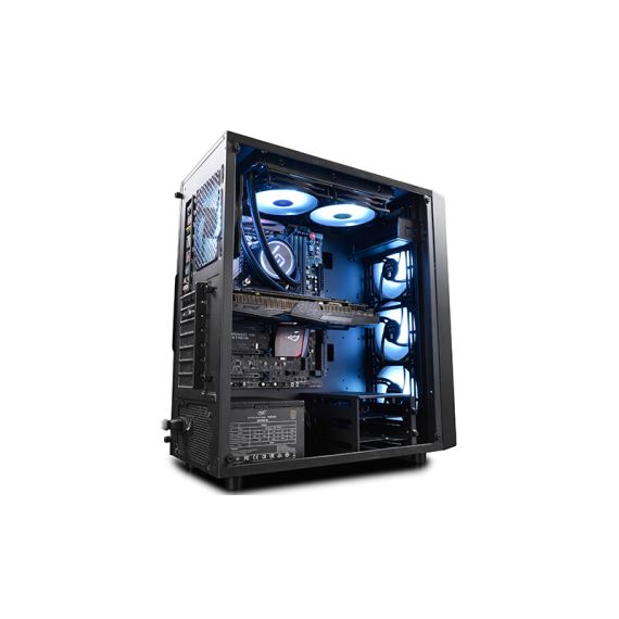 КОРПУС DEEPCOOL E-SHIELD / W/OPSU / SIDE PANEL / 1X120MM / ATX / BLACK