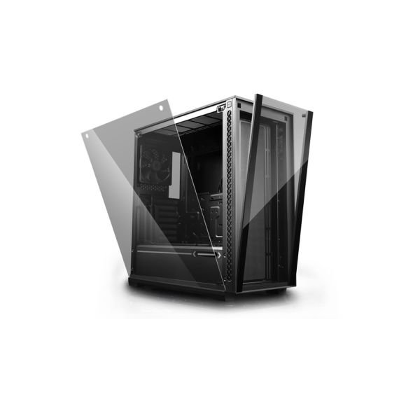 КОРПУС DEEPCOOL MATREXX 70 / W/OPSU / SIDE PANEL / 1X 120MM FAN / ATX / BLACK
