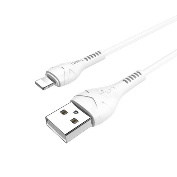 КАБЕЛЬ USB НА LIGHTNING HOCO  X37 COOL POWER / 1M / PVC / UP TO 2.4A / WHITE