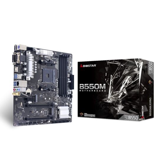 МАТЕРИНСКАЯ ПЛАТА BIOSTAR B550MX/E PRO / AM4 / B550 / DDR4 / MATX