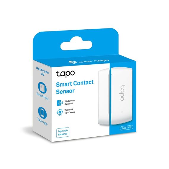 ДАТЧИК ОТКРЫТИЯ ОКОН И ДВЕРЕЙ TP-LINK TAPO T110, WHITE, (ТРЕБУЕТСЯ HUB TAPO)