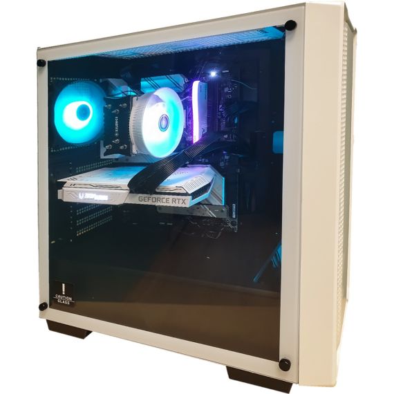КОМПЬЮТЕР ATOL PC1130MP - GAMING A-RGB#9 V5 WHITE / INTEL CORE I5 / 32GB / 512GB SSD + 2TB / RTX3060 / WHITE