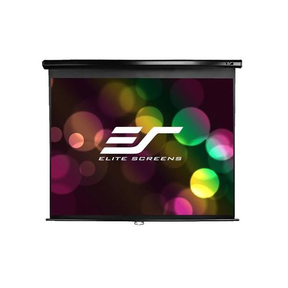 ELITE SCREENS 100" (16:9) 221 X 125 CM, MANUAL PROJECTION SCREEN, PULL DOWN, BLACK