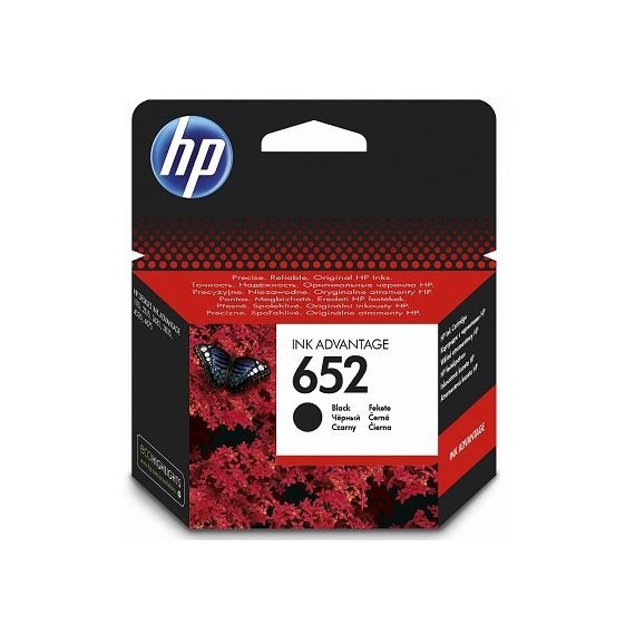 HP 652 (F6V25AE) BLACK ORIGINAL INK CARTRIDGE FOR HP DESKJET INK ADVANTAGE 4675, 1115, 2135, 3635, 3835, 4535, 5075, 5275) 360 P.