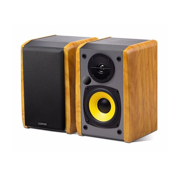 КОЛОНКИ EDIFIER R1010BT BROWN / 24W RMS / AUDIO IN: 2X RCA /  BLUETOOTH / WOODEN / (4"+1/2")