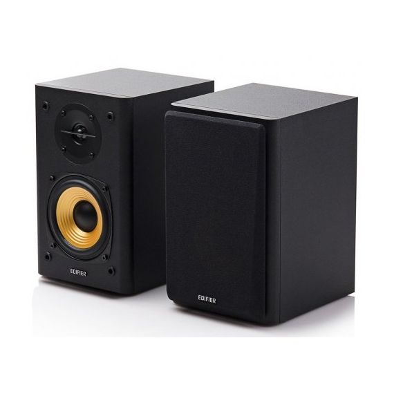 КОЛОНКИ EDIFIER R1000T4 BLACK / 24W RMS / AUDIO IN: 2X RCA / WOODEN / (4"+1/2")