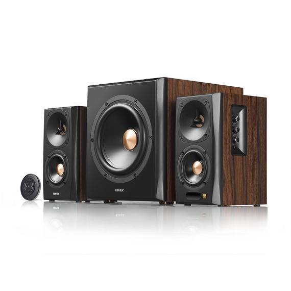 КОЛОНКИ 2.1 EDIFIER S360DB BROWN / 155W RMS / BLUETOOTH V5.1 / RCAX2 / AUX / OPTICAL / COAXIAL / REMOTE CONTROL
