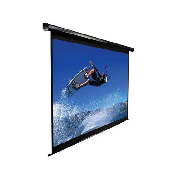 ELITE SCREENS 135" (16:9) 299 X 168 CM, ELECTRIC PROJECTION SCREEN, VMAX2 SERIES WITH IR/LOW VOLTAGE 3-WAY WALL BOX, TOPDROP 15CM, BLACK