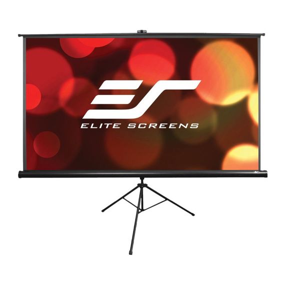 ELITE SCREENS 92" (16:9) 203 X 115 CM, TRIPOD PROJECTION SCREEN, PORTABLE, PULL UP, BLACK