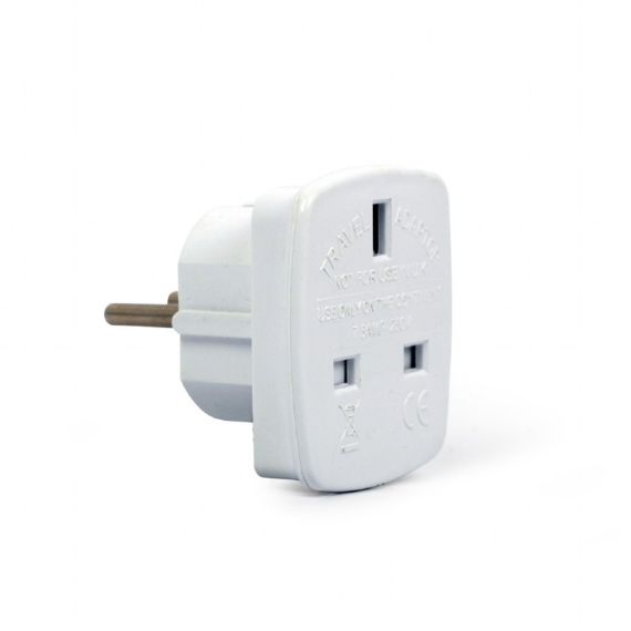 GEMBIRD AC POWER ADAPTER UK SOCKET TO EU SCHUKO PLUG 7.5A