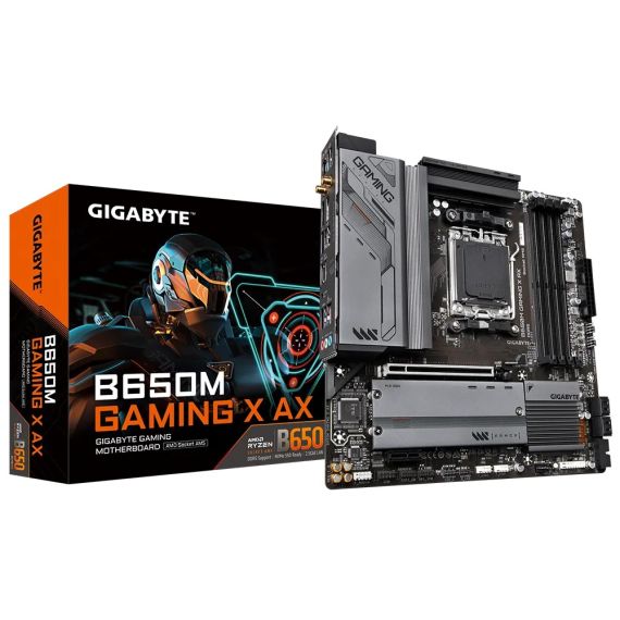 МАТЕРИНСКАЯ ПЛАТА GIGABYTE B650M GAMING X AX / AM5 / B650 / DDR5 / MATX