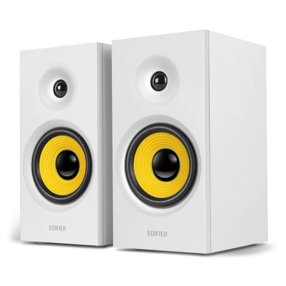 КОЛОНКИ EDIFIER R1080BT WHITE / 24W RMS / LINE IN AND AUX /  BLUETOOTH / WOODEN / (4"+0.75")