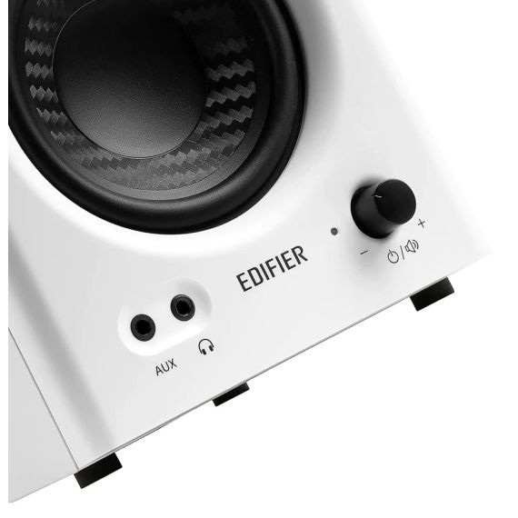 КОЛОНКИ 2.0 EDIFIER MR4 WHITE / 42W RMS / TRS / AUX / WOODEN / (4"+1')