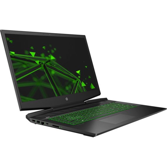 НОУТБУК 17.3" HP PAVILION GAMING 17-CD2081UR / INTEL CORE I5 / 8GB / 512GB SSD / RTX 3050TI / SHADOW BLACK WITH ACID GREEN PATTERN
