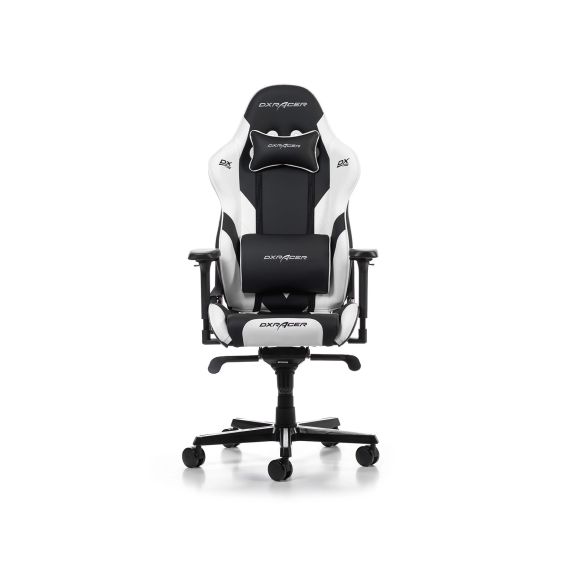 ИГРОВОЕ КРЕСЛО DXRACER GLADIATOR G001-NW / 150KG / 165-200CM / BLACK/WHITE