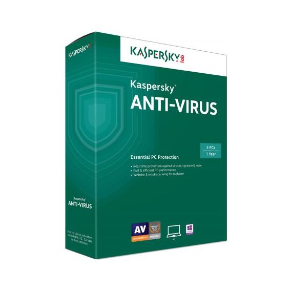 KASPERSKY ANTI-VIRUS EASTERN EUROPE EDITION.  1-DESKTOP  1 YEAR  BASE  LICENSE PACK, CARD