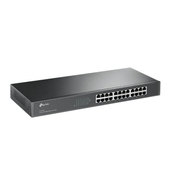 КОММУТАТОР TP-LINK TL-SF1024 / 24 PORT / 100MB / RJ45 / 1U 19-INCH RACK-MOUNTABLE STEEL CASE