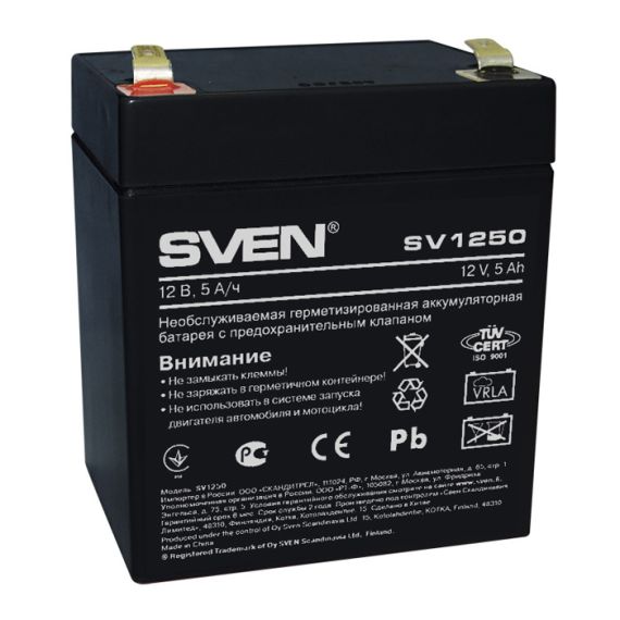 SVEN SV1250, BATTERY 12V 5AH