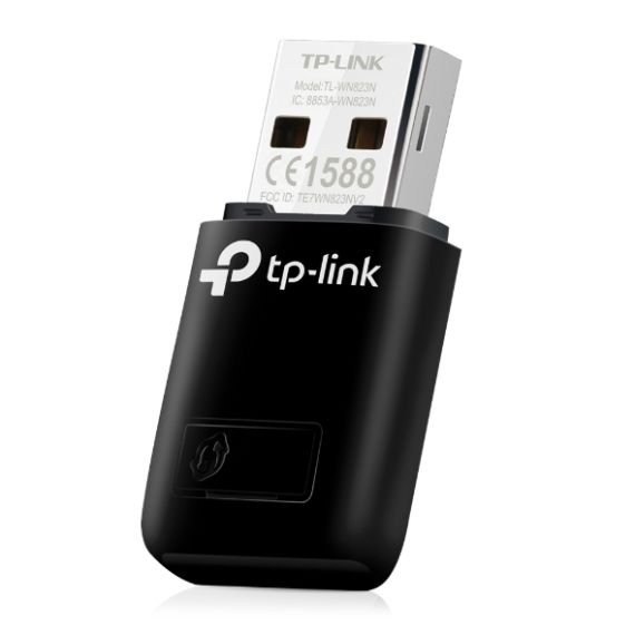 TP-LINK TL-WN823N  N300 WIRELESS MINI USB ADAPTER, REALTEK, 2T2R, 300MBPS ON 2.4GHZ, 802.11B/G/N, QSS BUTTON, AUTORUN UTILITY
