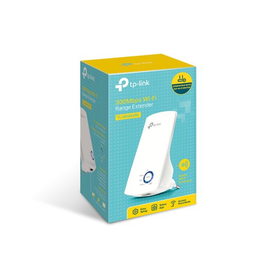 TP-LINK TL-WA850RE  N300 WIRELESS WALL PLUGGED RANGE EXTENDER, ATHEROS, 2T2R, 300MBPS, 2.4GHZ, 802.11N/G/B, RANGER EXTENDER BUTTON, RANGE EXTENDER MODE, WITH INTERNAL ANTENNAS
