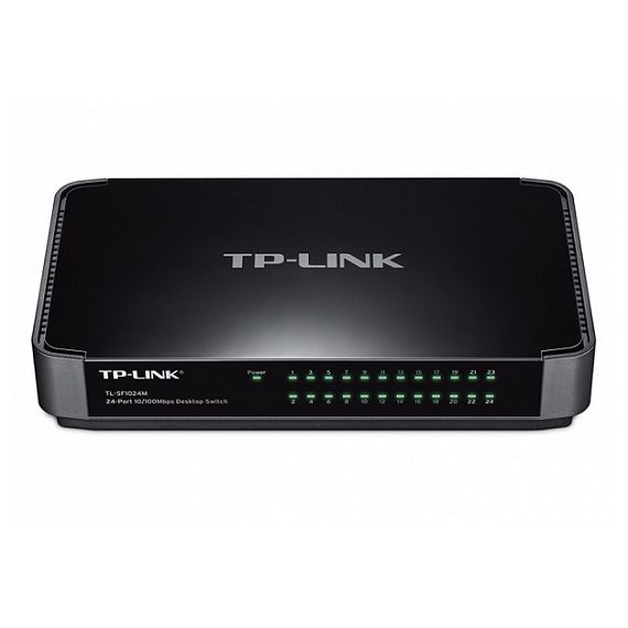 TP-LINK TL-SF1024M  24-PORT DESKTOP SWITCH, 24 10/100M RJ45 PORTS, GREEN ETHERNET, PLASTIC CASE