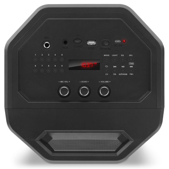 ПОРТАТИВНАЯ КОЛОНКА SVEN PS-600 BLACK / 50W / BLUETOOTH / FM TUNER / USB / MICROSD