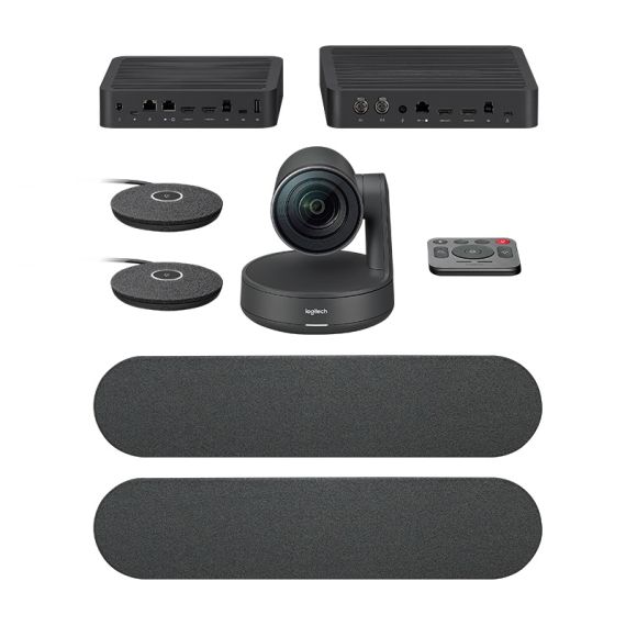 LOGITECH VIDEO CONFERENCING SYSTEM RALLY PLUS ULTRA-HD, 4K (2160P 30FPS), TOTAL ROOM COVERAGE 260°H X 190°V, 15X ZOOM (5X OPTICAL AND 3X DIGITAL), 2X RALLY SPEAKER, 2X RALLY MIC POD 4.5M PICKUP RANGE (UP TO 7 OPTIONAL EXPANSION MIC), FOR LARGE ROOMS