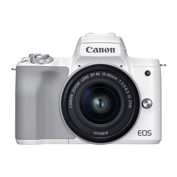 MIRRORLESS CAMERA CANON EOS M50 MARK II + 15-45 F/3.5-6.3 IS STM WHITE (4729C028)