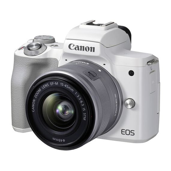 MIRRORLESS CAMERA CANON EOS M50 MARK II + 15-45 F/3.5-6.3 IS STM WHITE (4729C028)