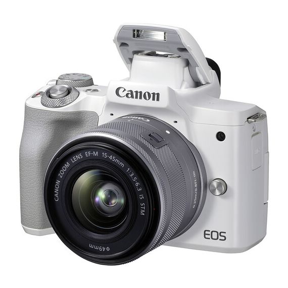 MIRRORLESS CAMERA CANON EOS M50 MARK II + 15-45 F/3.5-6.3 IS STM WHITE (4729C028)