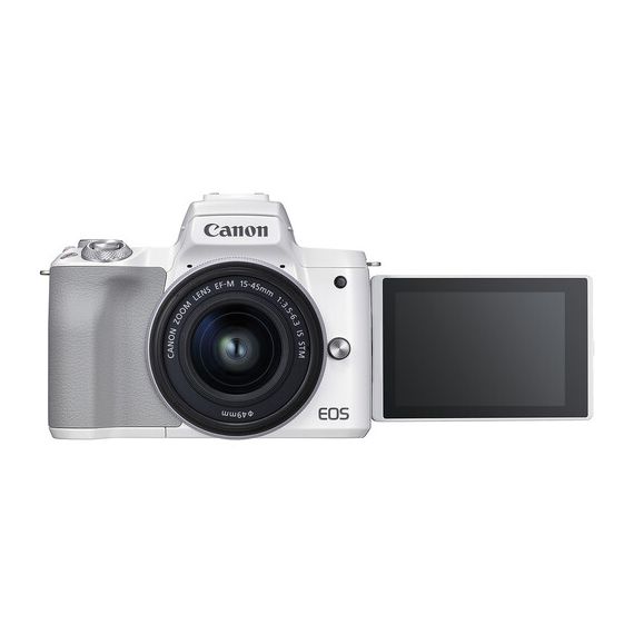 MIRRORLESS CAMERA CANON EOS M50 MARK II + 15-45 F/3.5-6.3 IS STM WHITE (4729C028)