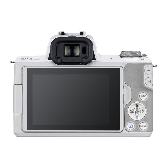 MIRRORLESS CAMERA CANON EOS M50 MARK II + 15-45 F/3.5-6.3 IS STM WHITE (4729C028)