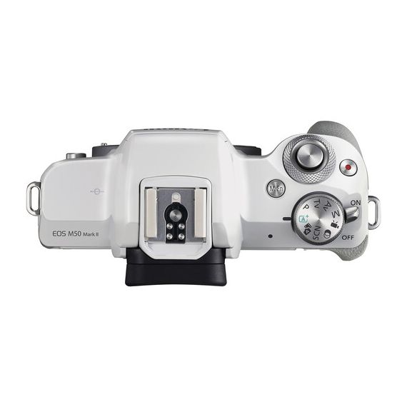 MIRRORLESS CAMERA CANON EOS M50 MARK II + 15-45 F/3.5-6.3 IS STM WHITE (4729C028)