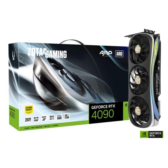 ВИДЕОКАРТА ZOTAC GEFORCE RTX 4090 AMP EXTREME AIRO / 24GB / GDDR6X / 384BIT