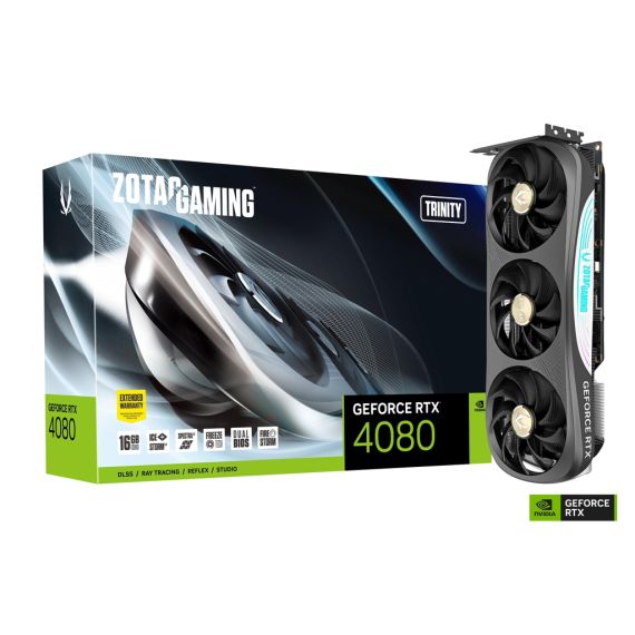ВИДЕОКАРТА ZOTAC GEFORCE RTX 4080 TRINITY / 16GB / GDDR6X / 256BIT