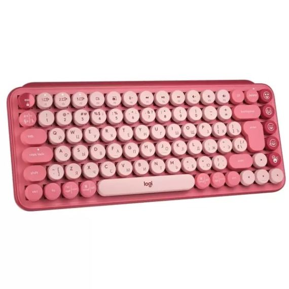 БЕСПРОВОДНАЯ МЕХАНИЧЕСКАЯ КЛАВИАТУРА LOGITECH POP KEYS EMOJI KEYS / HEARTBREAKER ROSE