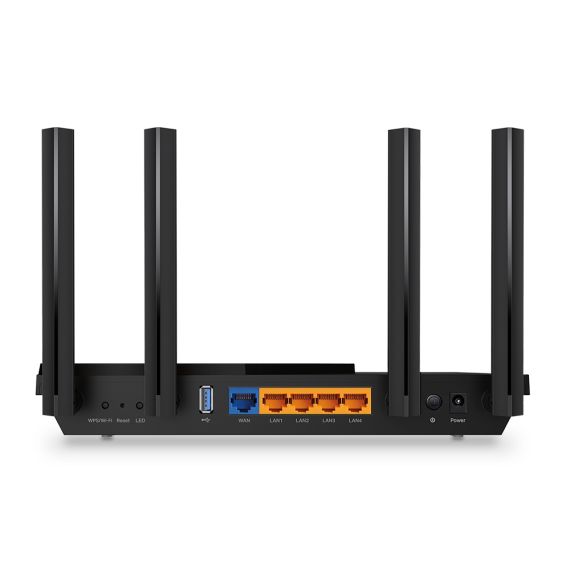 WI-FI РОУТЕР TP-LINK ARCHER AX55 / AX3000 DUAL BAND / WI-FI6 / GIGABIT / 1WAN+4LAN / USB3.0 / 4 EXTERNAL ANTENNAS