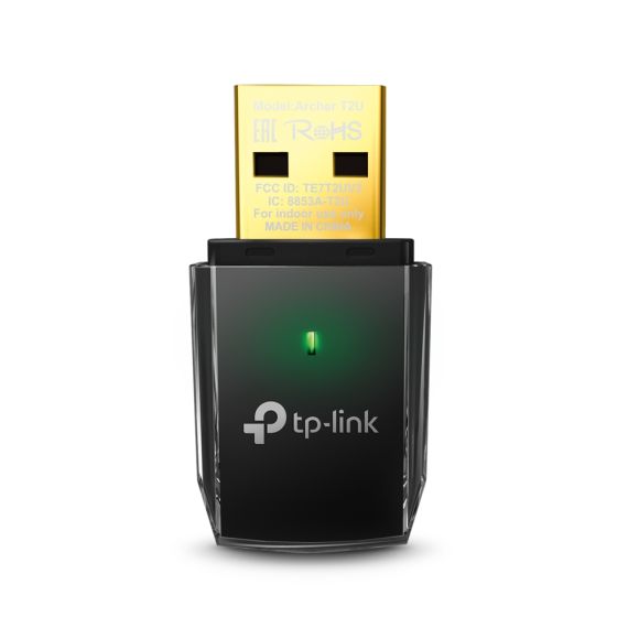 USB 2.0 / WI-FI 5 ADAPTER / TP-LINK ARCHER T2U /  DUAL BAND AC600