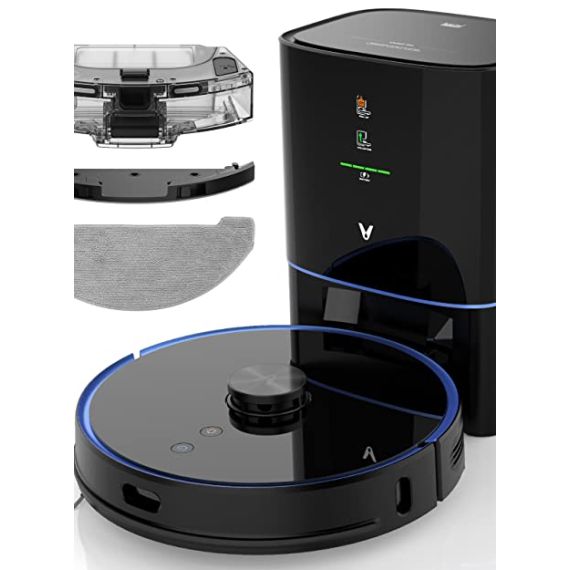 РОБОТ-ПЫЛЕСОС С АВТОМАТИЧЕСКОЙ ОЧИСТКОЙ VIOMI ALPHA (S9), BLACK / SUCTION 2700PA / SWEEP / MOP / REMOTE CONTROL / WI-FI / MULTI-FLOOR MAPPING / DUST BOX CAPACITY: 3L / WORKING TIME: 180M / MAXIMUM AREA ABOUT 240 M2