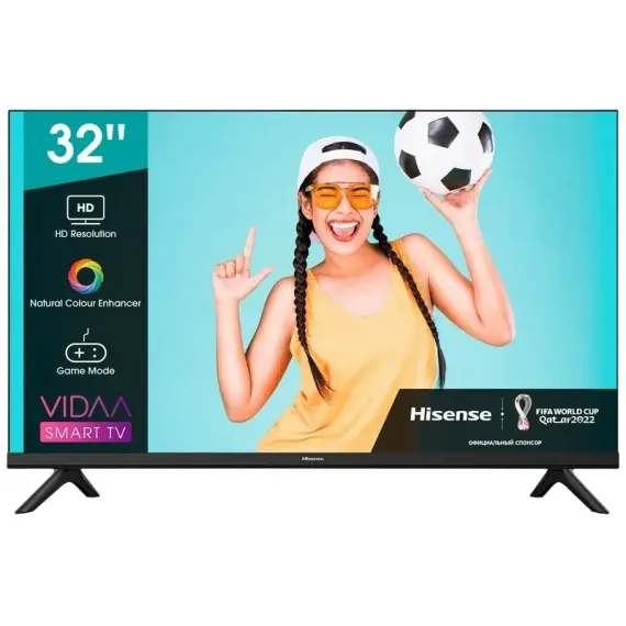 32" LED SMART TV HISENSE 32A4BG, 1366X768 HD, VIDAA U5.0, NEGRU