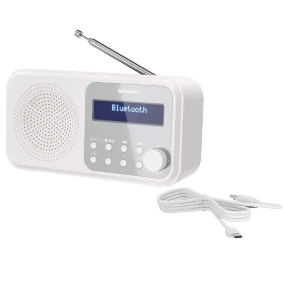 ПОРТАТИВНОЕ РАДИО SHARP DR-P420WHV01, БЕЛЫЙ
