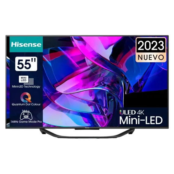 55" LED SMART TV HISENSE 55U7KQ, 3840X2160 4K UHD, VIDAA U7.0, NEGRU