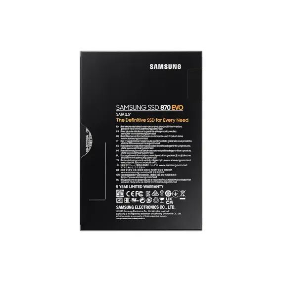 НАКОПИТЕЛЬ SSD SAMSUNG 870 EVO  MZ-77E250, 250ГБ, MZ-77E250B/KR