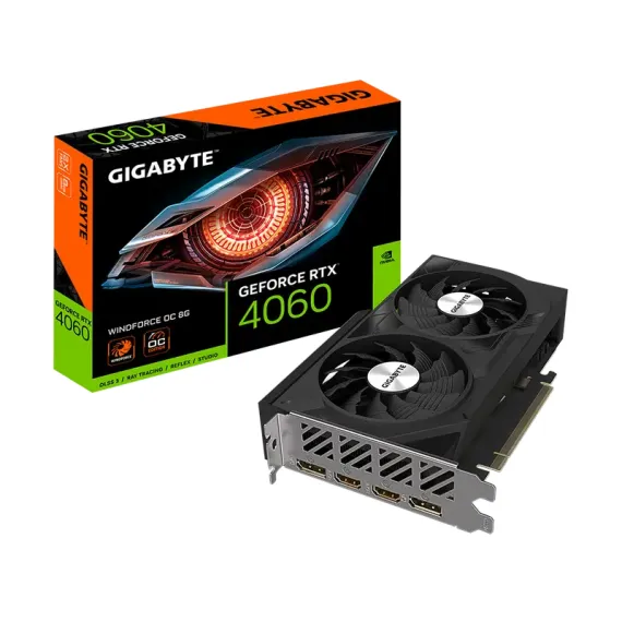 PLACA VIDEO GIGABYTE GV-N4060WF2OC-8GD,  8GB GDDR6 128BIT (GV-N4060WF2OC-8GD)
