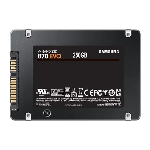 НАКОПИТЕЛЬ SSD SAMSUNG 870 EVO  MZ-77E250, 250ГБ, MZ-77E250B/KR